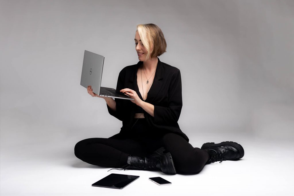 Séance photo professionnelle pour entrepreneure dans les Landes